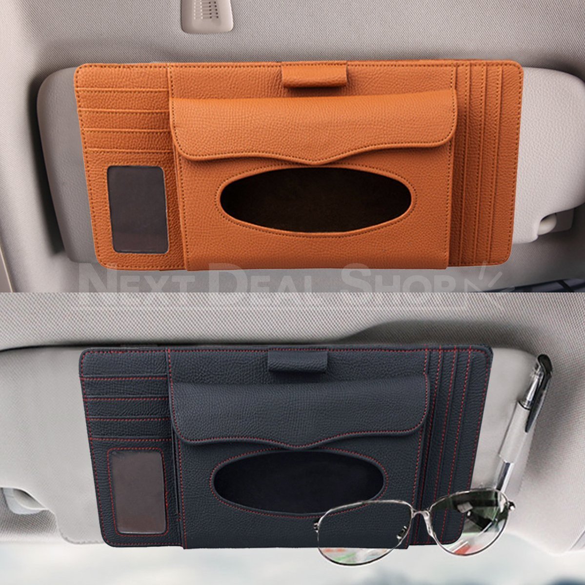 Multi-Pockets Car Visor Organizer