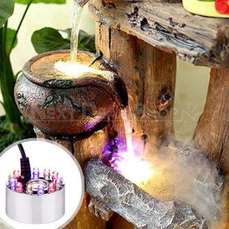 Aluminum Mini Mist Maker with LED Lights - Great Additions to Ponds and Water Tanks!