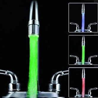 Temperature Controlled Color Changing LED Faucet (No Battery / Electricity Needed) (3pc)
