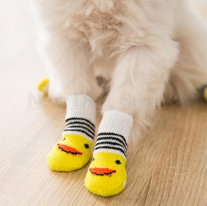 Anti-slip Pet Socks - 8 Pcs, Dog Paw Protection Socks