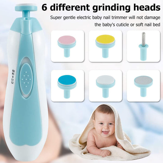 Electric Baby Nail Trimmer - Infant Gentle Nail Polishing Care Tool