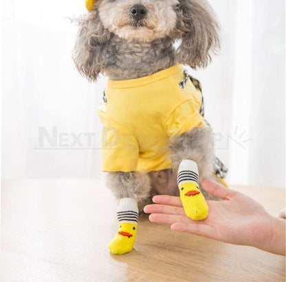 Anti-slip Pet Socks - 8 Pcs, Dog Paw Protection Socks