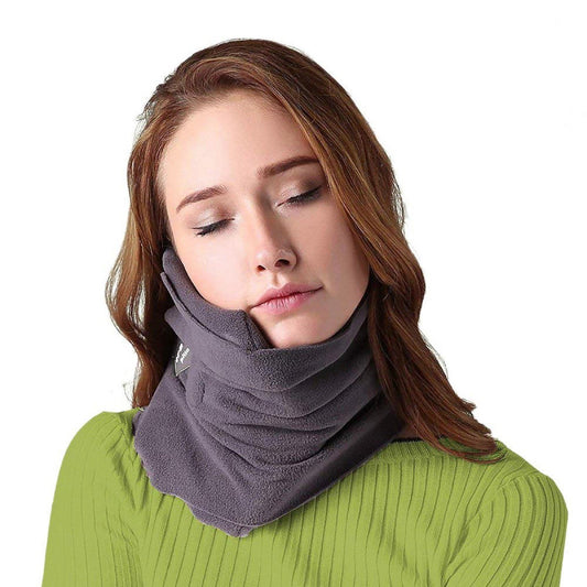 Travel Fitness Scarf Pillow - Airplane Car Outdoor Camping Neck Rest Accessory