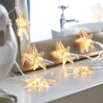 Nautical Iridescent Starfish LED String Light