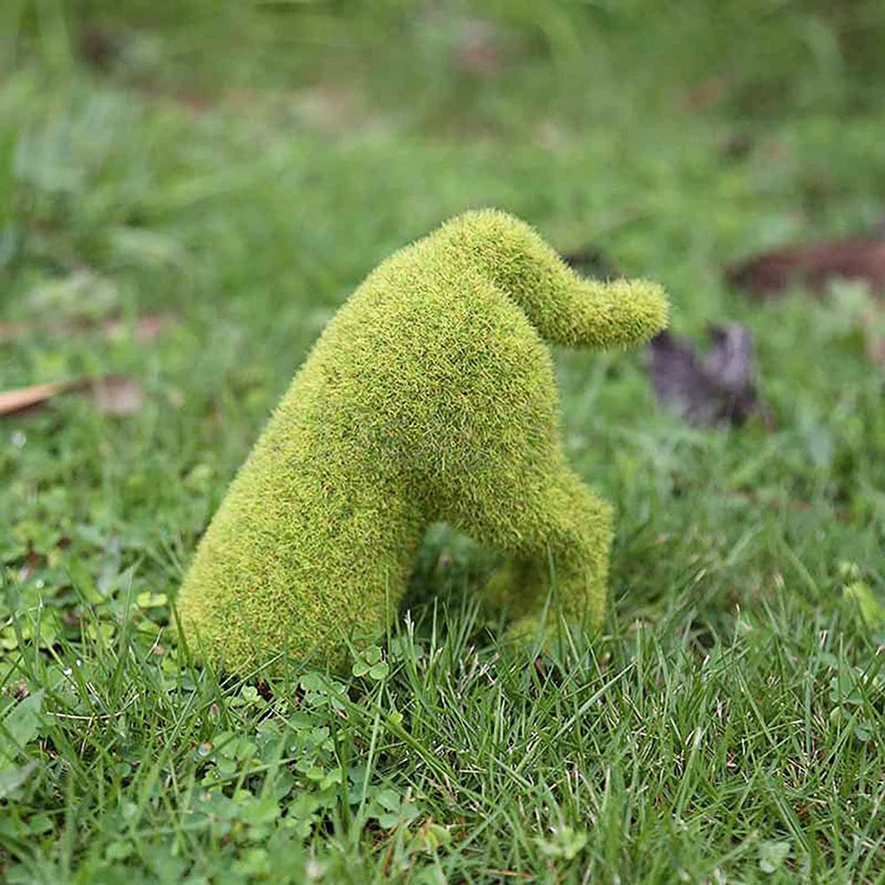 Adorable Moss Puppy Butt Garden Decor - Yard Patio Potted Plant Cute Statue Ornament