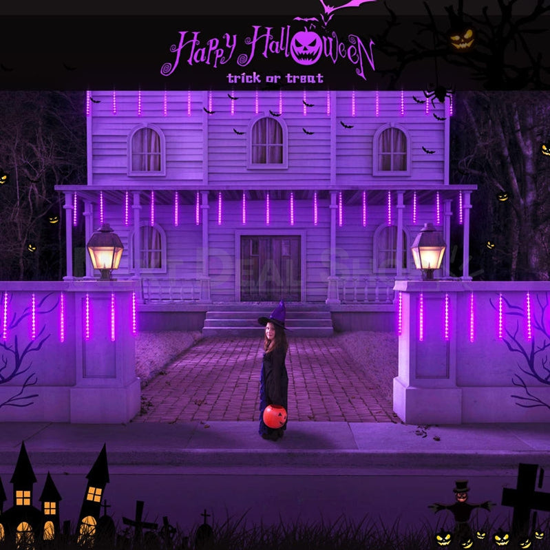 Halloween Purple Meteor Shower Light