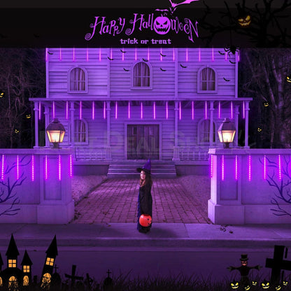 Halloween Purple Meteor Shower Light