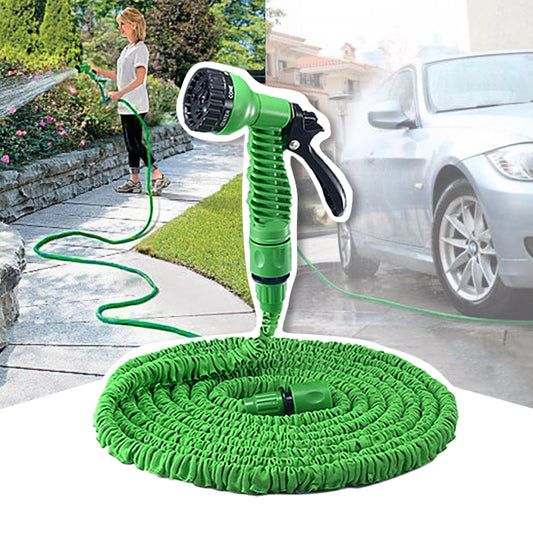 50ft Expandable High Pressure Garden Hose Nozzle (7-pattern spray head)