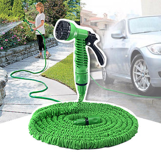 50ft Expandable High Pressure Hose Nozzle (7-pattern spray head)