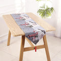 Linen Blend Decorative Table Runner with Tassels