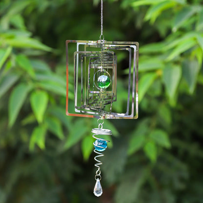 Metal Rotating Wind Chimes