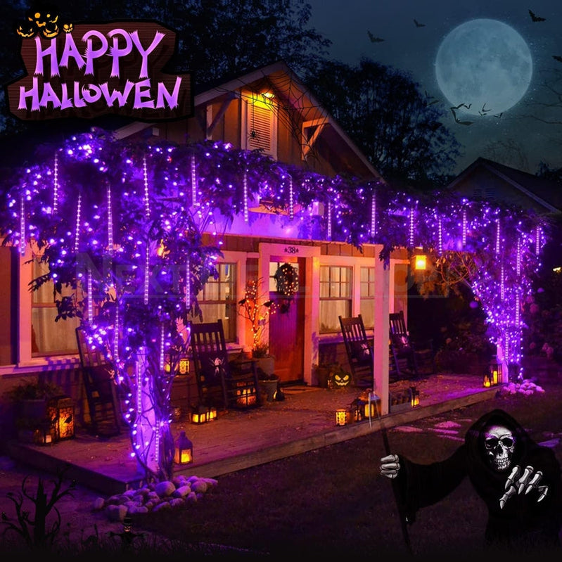 Halloween Purple Meteor Shower Light