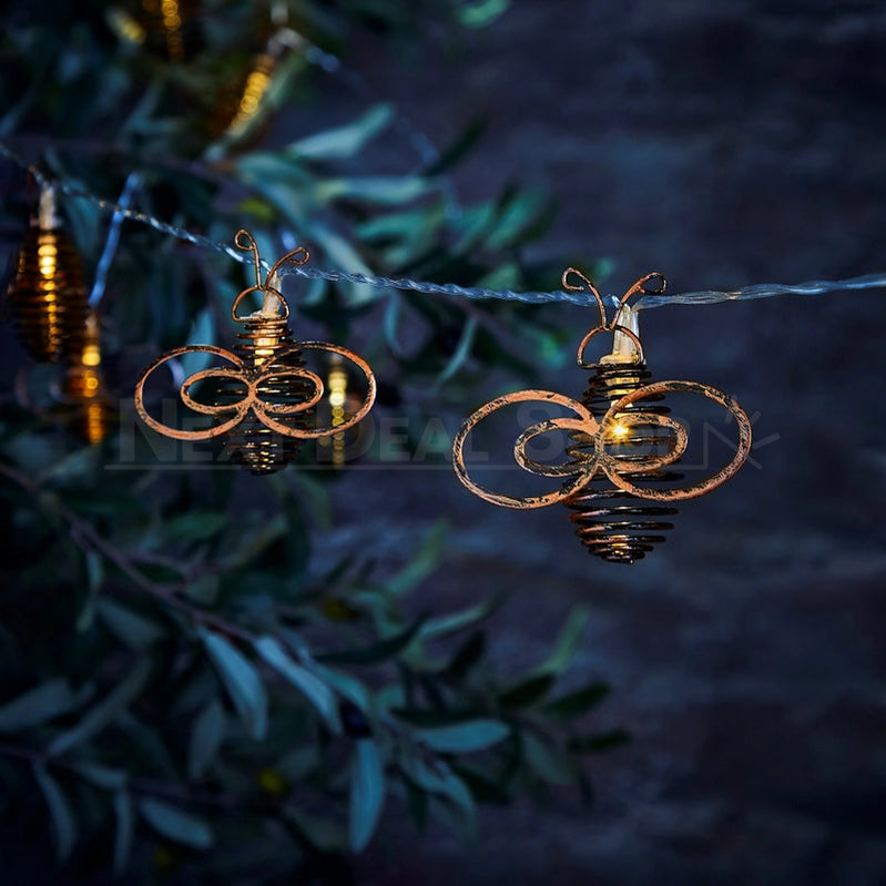 Metal Honey Bee Fairy String Light