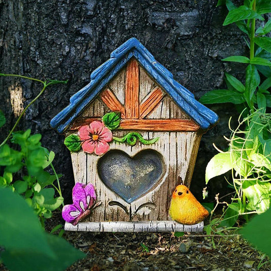 Wooden Fairy Door - Miniature Ornament for Garden Tree House Lawn Fairy Scene Desktop Decoration