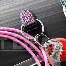 3 Pcs - Sparkly Rhinestone Car Dashboard Hook