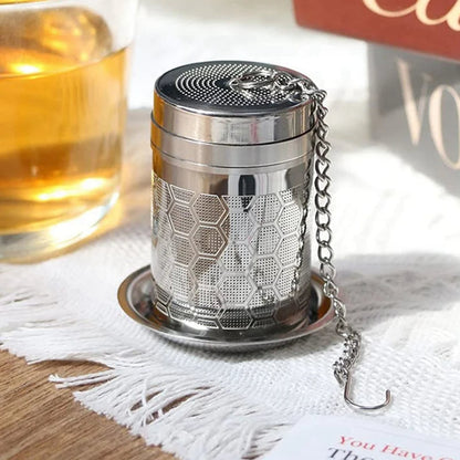 Stainless Steel Tea Diffuser with Drip Tray