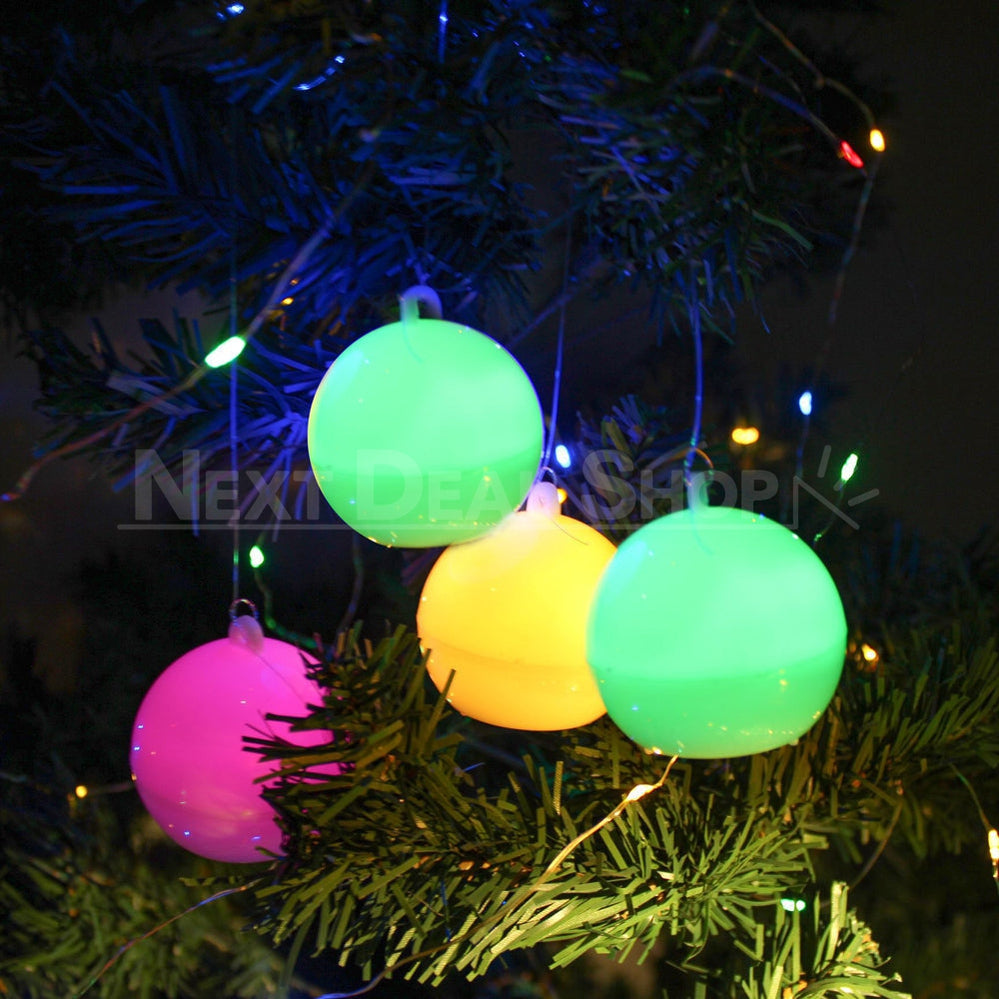 9 Pack Festive LED Ornaments - Christmas Tree Home Holiday Decor