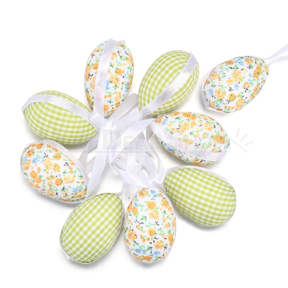 9 Pcs - Handmade Easter Egg Hanging Ornaments-Next Deal Shop-Yellow-Next Deal Shop