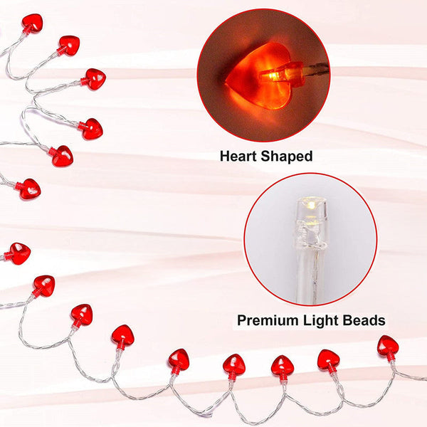 9.84 ft 20 LEDs Heart Shape String Light – nextdealshop.co.uk