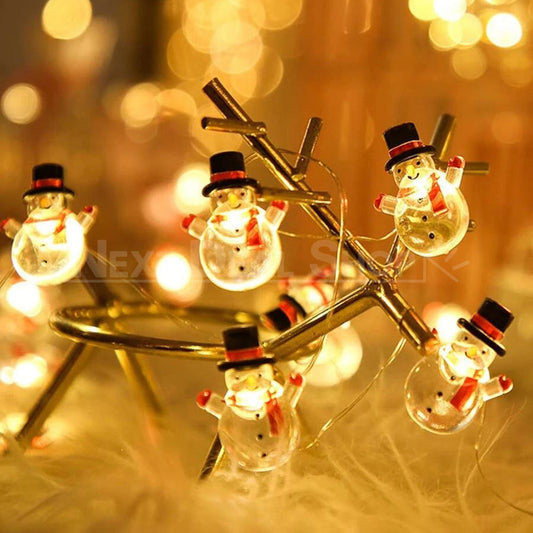 9.84 ft Christmas LED Snowman String Light-Next Deal Shop-Next Deal Shop
