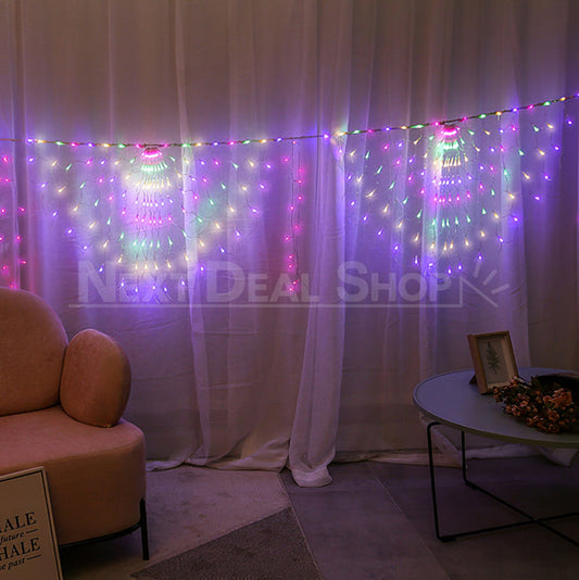 9.84ft LED Peacock Curtain String Lights (Extendable)-Next Deal Shop-Multicolor-Next Deal Shop