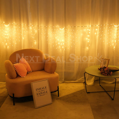 9.84ft LED Peacock Curtain String Lights (Extendable)-Next Deal Shop-Warm White-Next Deal Shop