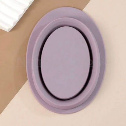 Collapsible Makeup Brush Cleaning Bowl - Foldable Silicone Basin for Cosmetic Brush Cleaning