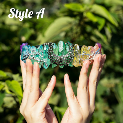 Aura Raw Crystal Tiara Crown