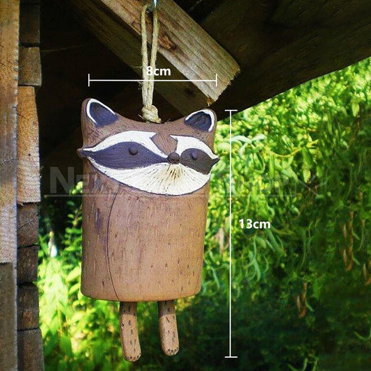 Beautiful Rustic Animal Wind Chimes-Next Deal Shop-Raccoon-Next Deal Shop