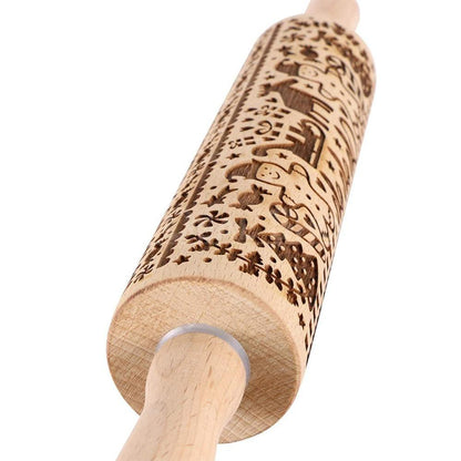 Christmas Wooden Rolling Pins-Next Deal Shop-Next Deal Shop