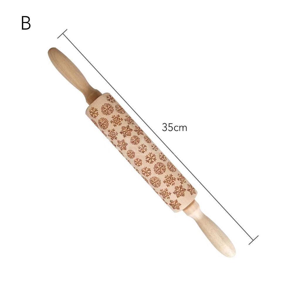 Christmas Wooden Rolling Pins-Next Deal Shop-B-Next Deal Shop