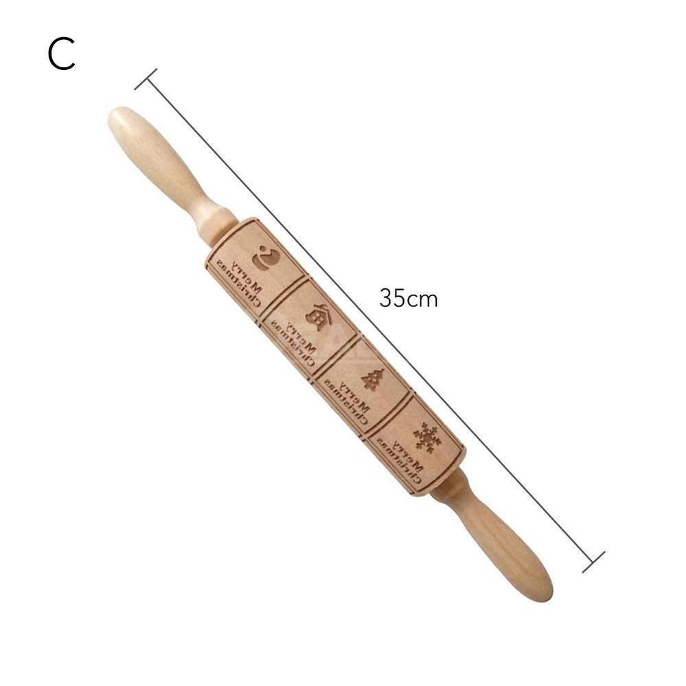 Christmas Wooden Rolling Pins-Next Deal Shop-C-Next Deal Shop