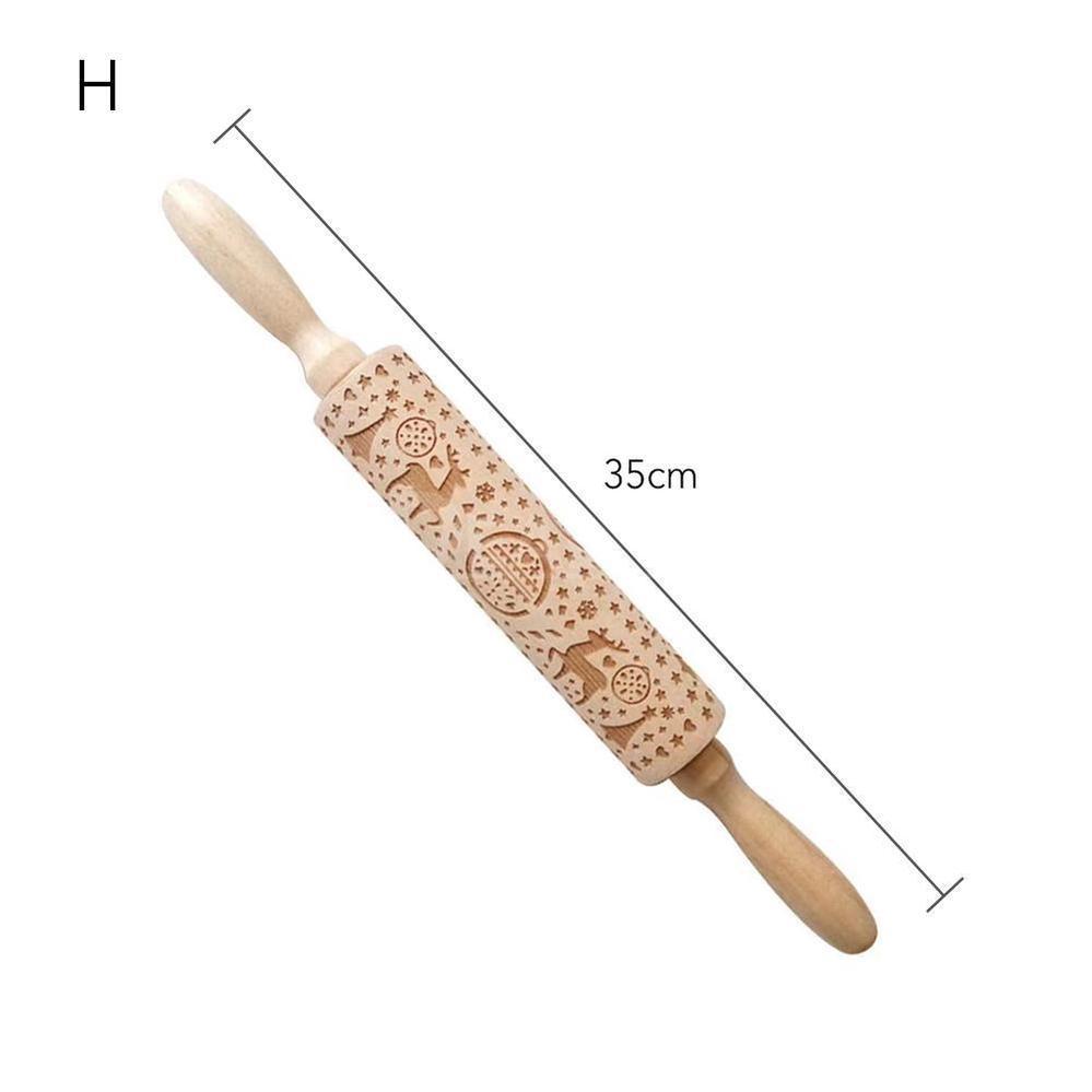 Christmas Wooden Rolling Pins-Next Deal Shop-H-Next Deal Shop