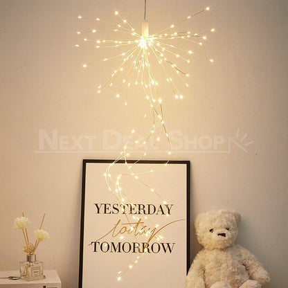 Copper Wire Hanging Star Light-Next Deal Shop-Warm white-Next Deal Shop