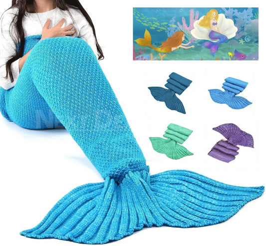 Crochet Mermaid Tail Lap Blanket-Next Deal Shop-Next Deal Shop