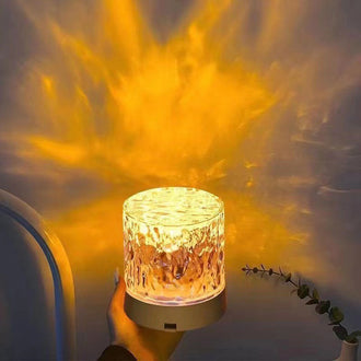 Crystal Ocean Wave Table Lamp