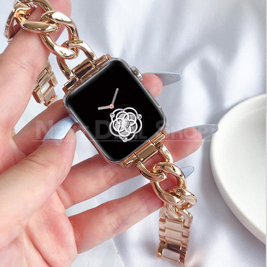 Cuban Chain Apple iWatch Band-Next Deal Shop-Next Deal Shop