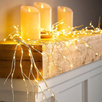 Decorative LED Birch Garland Light
