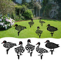 Duck Family Garden Silhouette Yard Stake