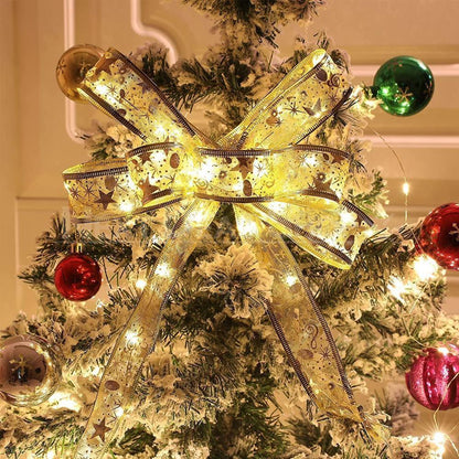 Festive LED Ribbon Bow Decoration-Next Deal Shop-Next Deal Shop