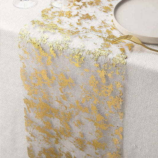 Glitter Metallic Foil Mesh Table Runner-Next Deal Shop-Next Deal Shop