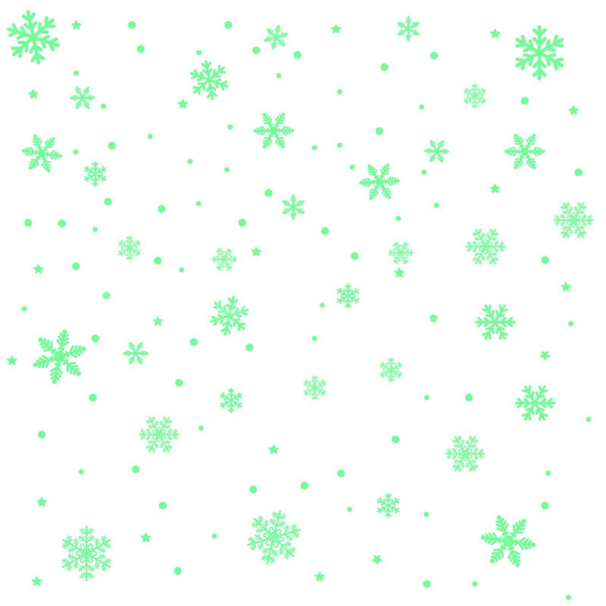 Glow in The Dark Snowflake Window Decoration Sticker Set-Next Deal Shop-Next Deal Shop