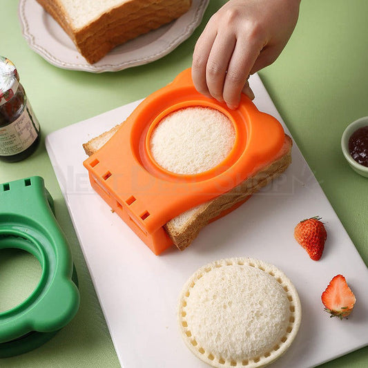 Sandwich Cutter and Sealer - Home Kitchen Kids Sandwich Making Press Tool