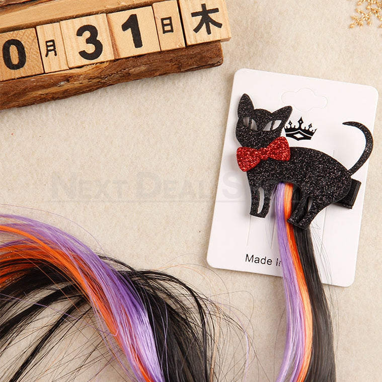 Halloween Colored Hair Extension Clip-Next Deal Shop-Next Deal Shop