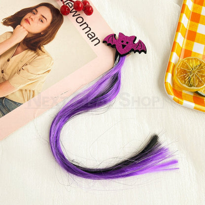 Halloween Colored Hair Extension Clip-Next Deal Shop-Next Deal Shop