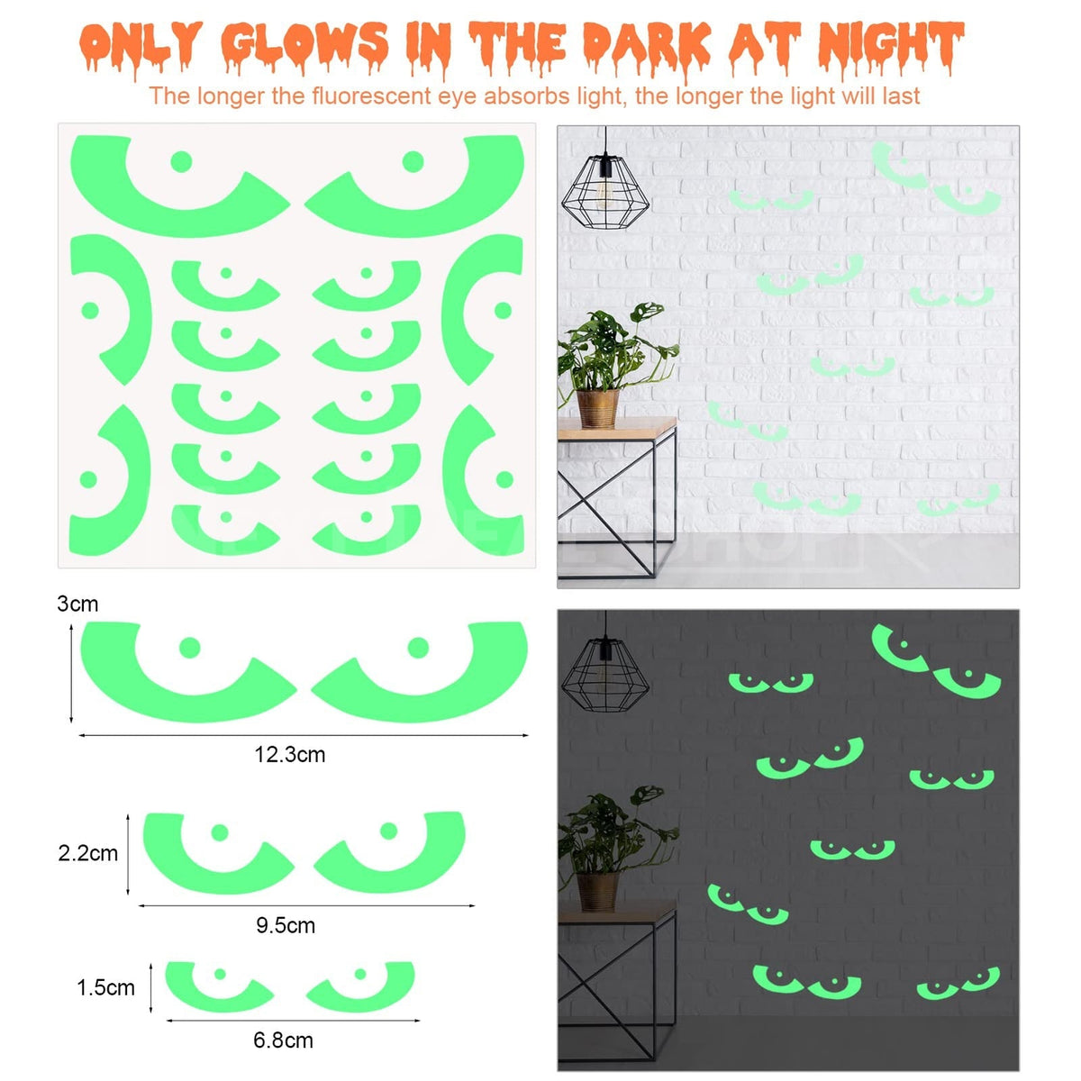Halloween Glow In The Dark Window Stickers-Next Deal Shop-Next Deal Shop