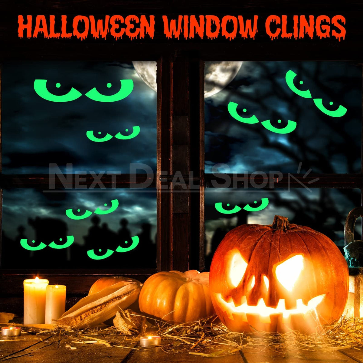 Halloween Glow In The Dark Window Stickers-Next Deal Shop-Next Deal Shop
