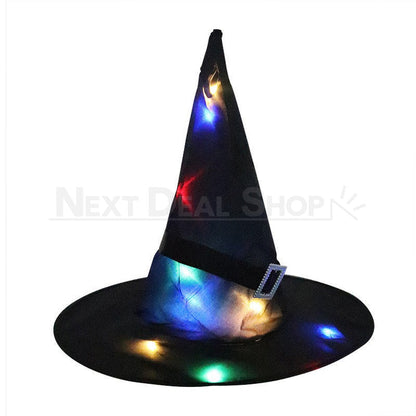 Halloween LED Light Up Witch Hat-Next Deal Shop-Black-Next Deal Shop
