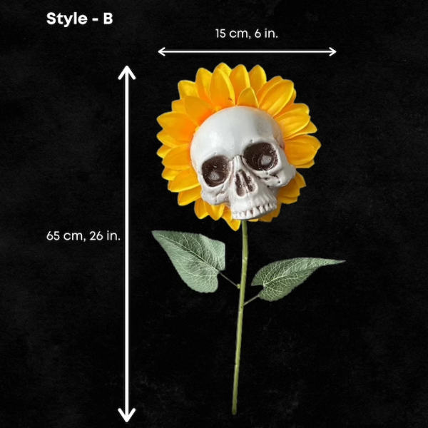 Halloween Skull Sunflower Decoration-Next Deal Shop-Next Deal Shop