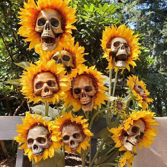 Halloween Skull Sunflower Decoration-Next Deal Shop-Next Deal Shop